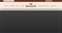 Desktop Screenshot of king-ranch.com